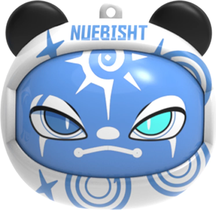 Kufje Moye Flip Face True Wireless Bibo Baby, Bluetooth 5.4, kasë karikimi 200 mAh, USB-C, blu/bardhë