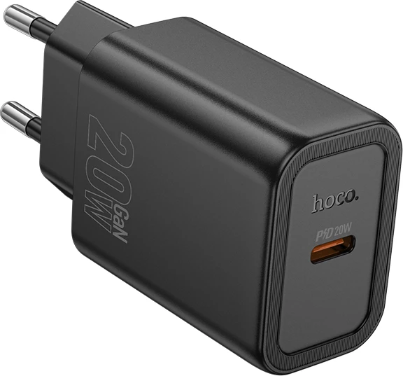 Adapter karikues USB-C HOCO N60 GaN PD 20W, i zi