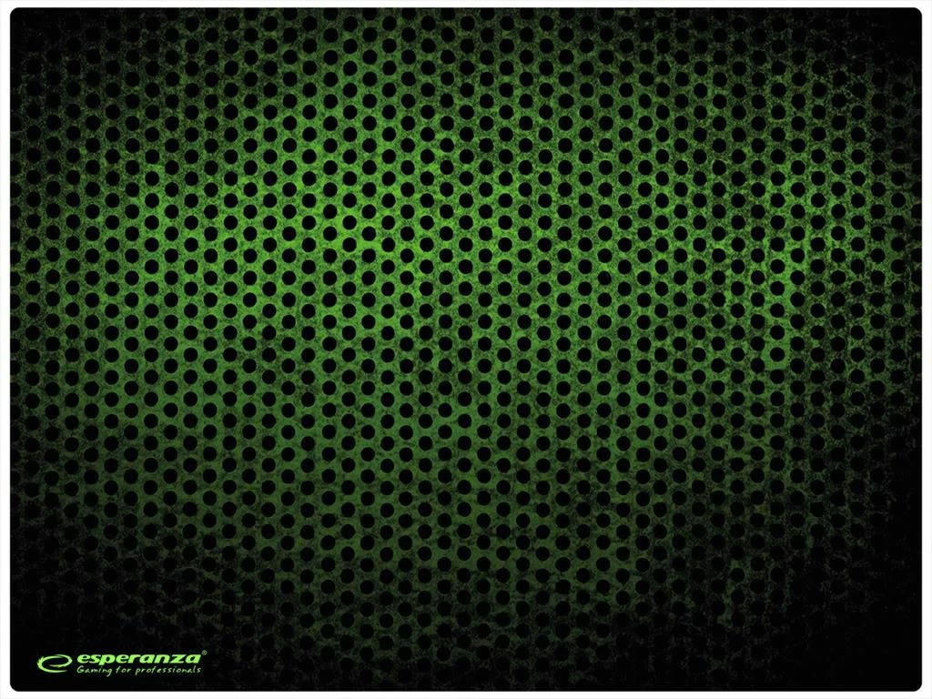Mauspad gaming Esperanza Grunge Maxi EGP103G 40x30 cm, 3 mm, pëlhurë/gomë, zi/jeshil