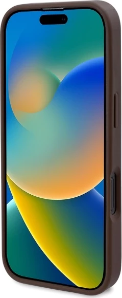 Mbështjellës Guess GUHMP16XP4ROPEMCW për iPhone 16 Pro Max 6.9", hardcase, 4G Flowers Print, MagSafe, Kafe