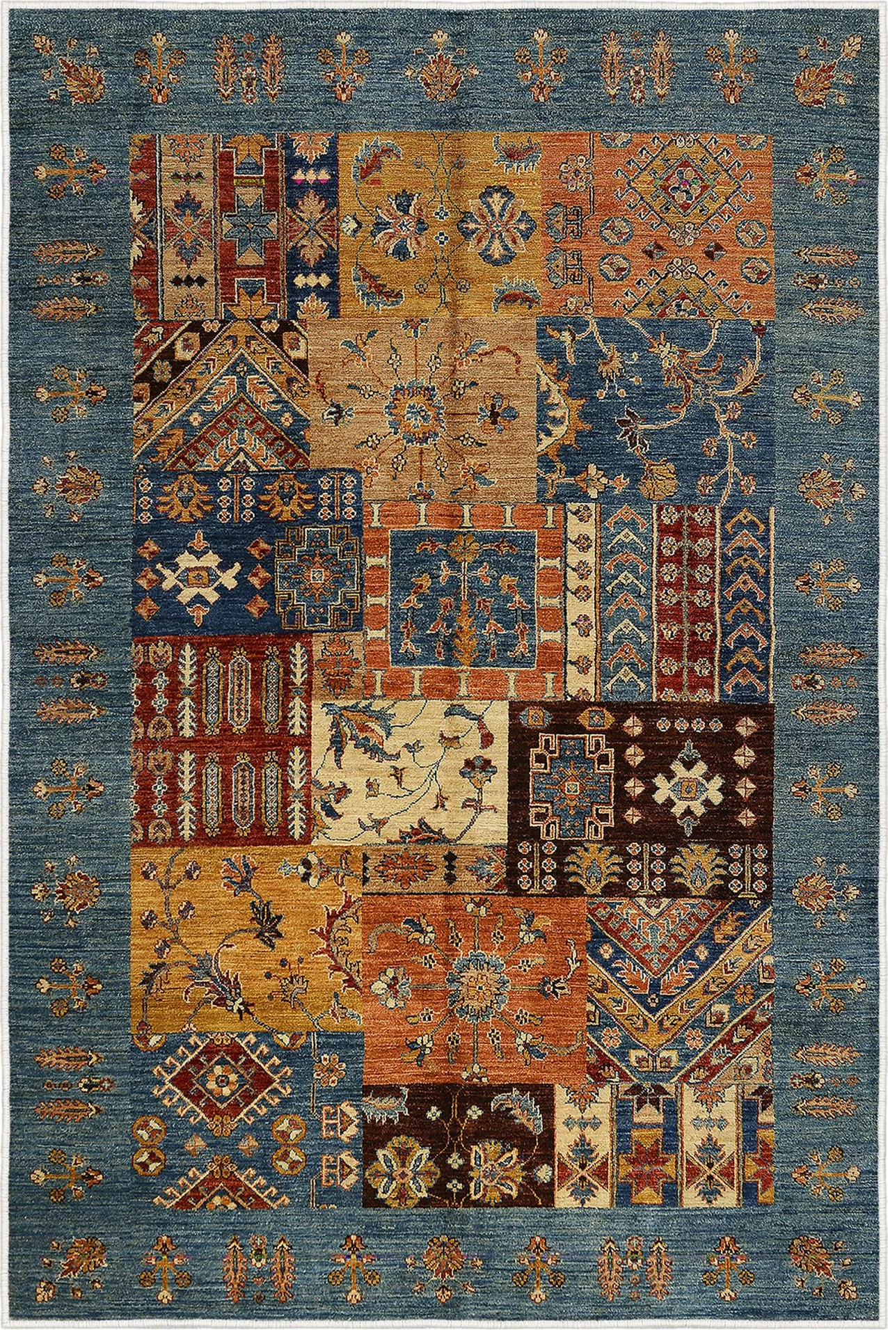 Qilim pambuku, shumëngjyrësh, 80x150cm, Eexfab445-Klm