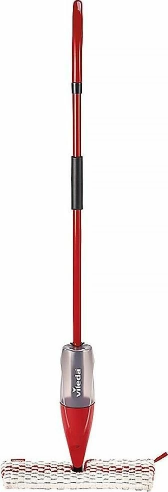Mop spërkatës Vileda 1-2 Spray Max Box 166144, rezervuar 600 ml, mikrofibër, kuqe, set me kuti