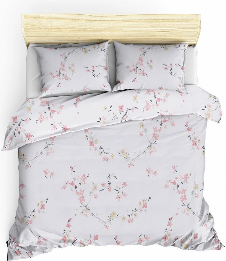 Set mbulesë për jorgan king size, l'essentiel, ngjyrë e bardhë dhe salmon, Jasmine