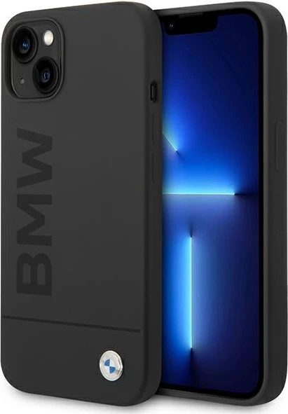 Mbështjellës BMW BMHMP14MSLBLBK për iPhone 14 Plus 6.7", silikon, MagSafe, zi