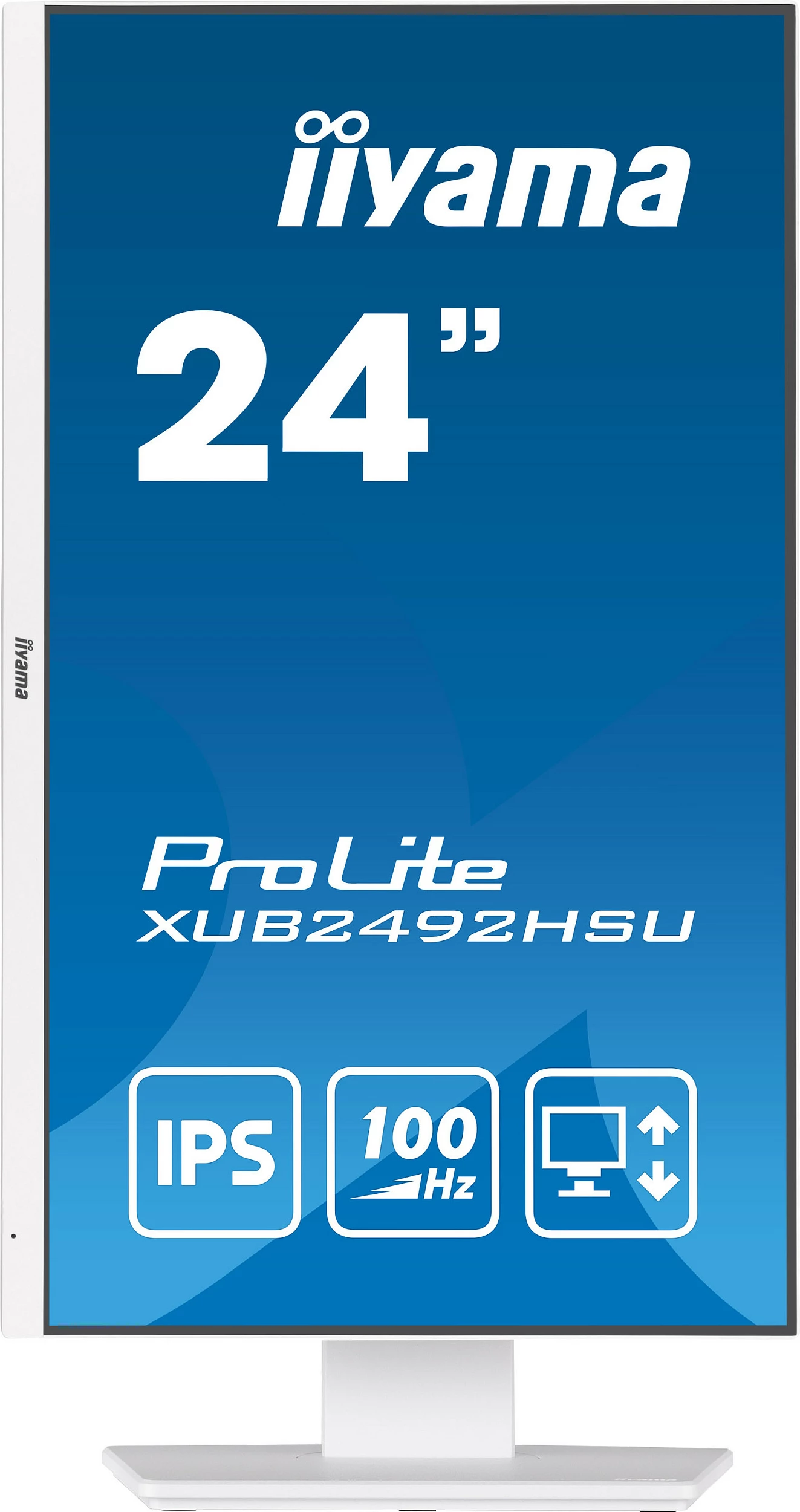 Monitor iiyama XUB2492HSU-W6, 60.5 cm (23.8"), 1920 x 1080 pixels, Full HD, LED, 0.4 ms, Bardhë