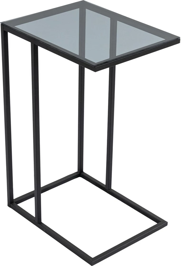 Tavolinë anësore Hanah Home, Alaska C, xham i tymosur