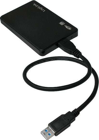 Kasë eksternale LogiLink për HDD/SSD 2.5", USB 3.0, screwless, e zezë