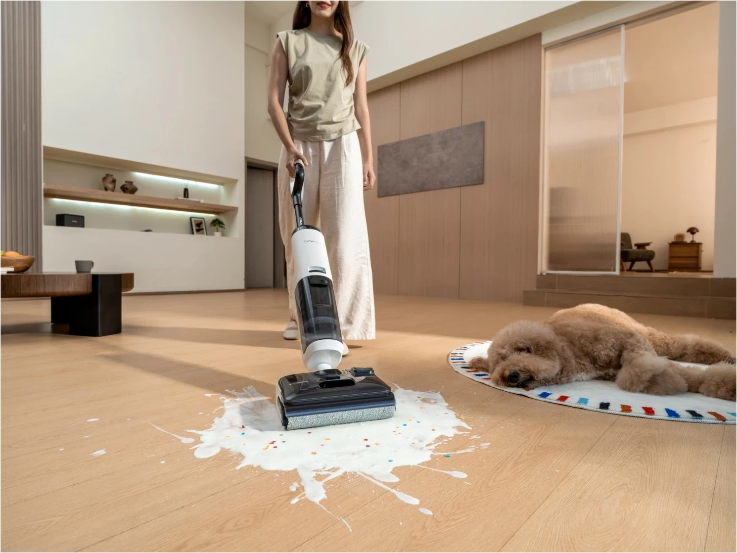 Fshesë me ujë dhe tharje Tineco Floor One S5 Max, bardhë