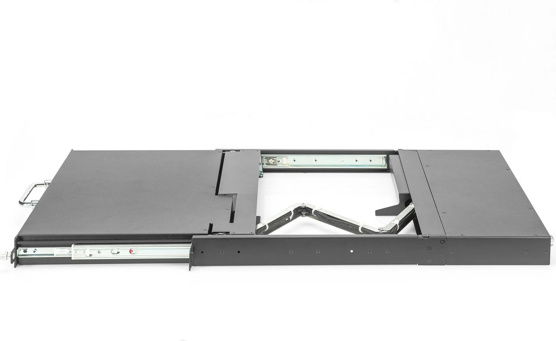 Konsolë modulare Digitus 17" HD LCD, 16-port HDMI KVM, QWERTZ, e zezë