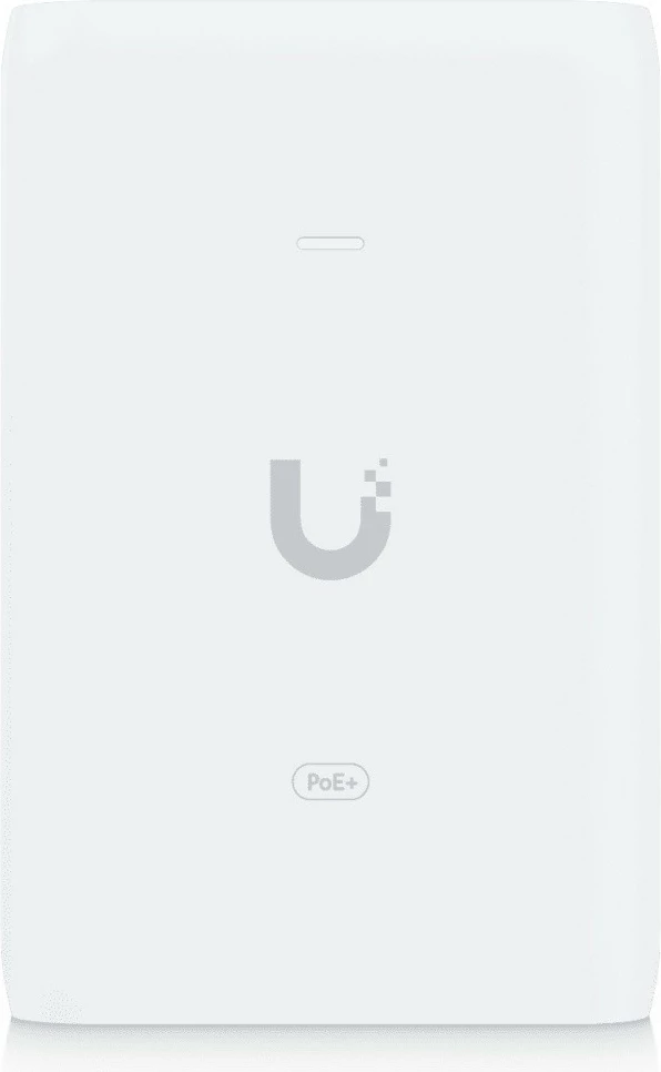 Adapter PoE+ UBIQUITI U-PoE+, 30W, 2x Gigabit LAN, i bardhë