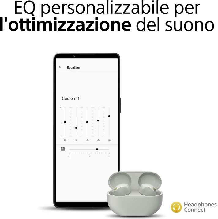 Kufje SONY WF-1000XM5, Bluetooth, in-ear, me mikrofon, argjendi