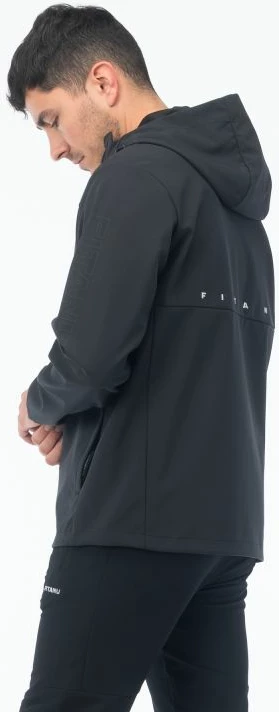 Jakne softshell për meshkuj Fitanu FARISE, e zezë