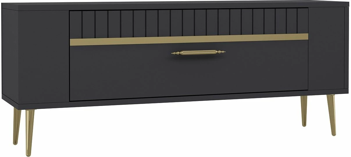 Komodë TV Skye Decor, Retrolp1, antracit, ar