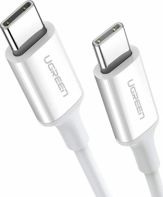 Kabllo USB-C në USB-C Ugreen US264 PD 60W 2 m e bardhë