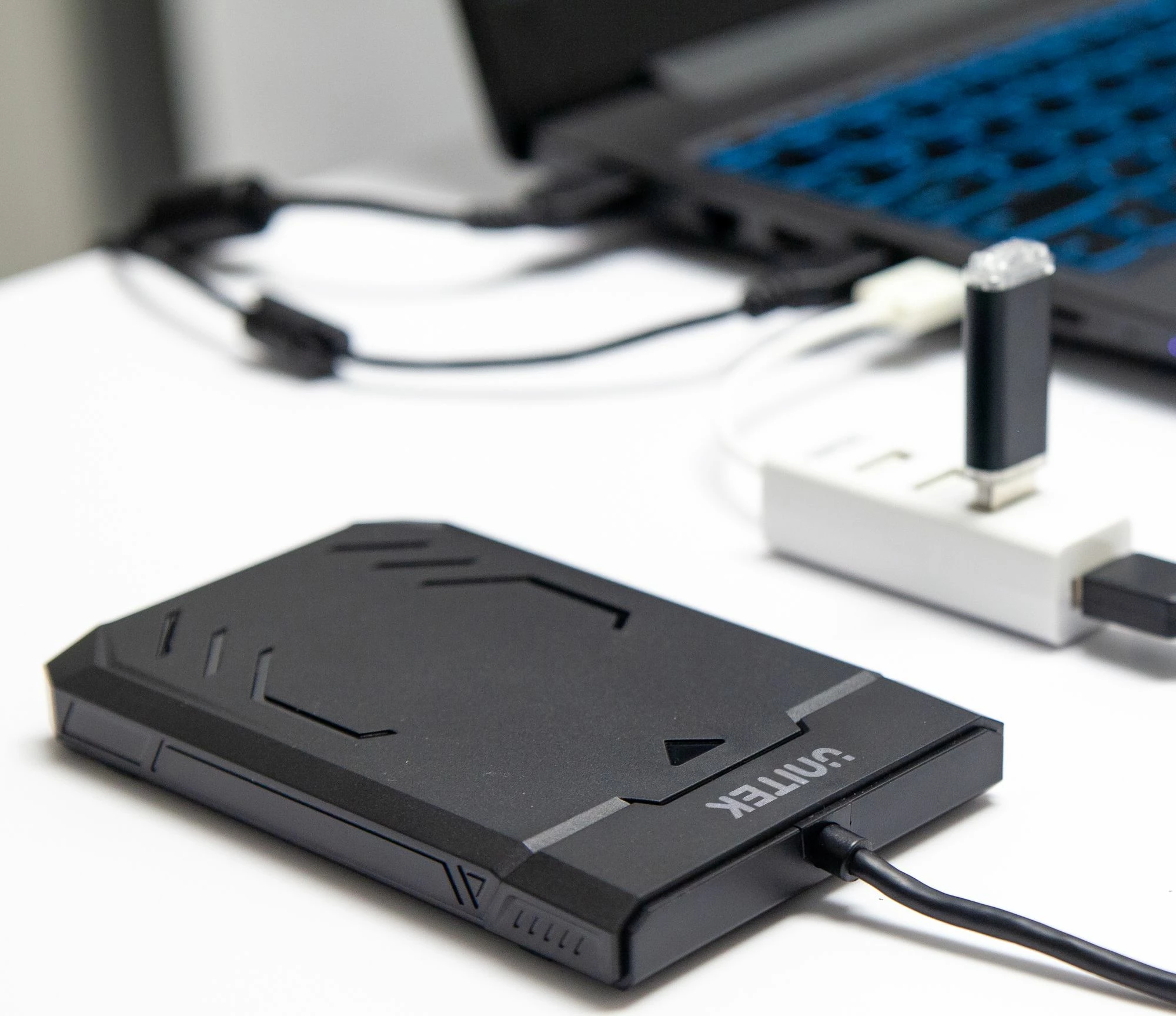 Kuti e jashtme për SSD/HDD 2.5" Unitek Y-3036 USB 3.2 Gen 1 SATA III, e zezë
