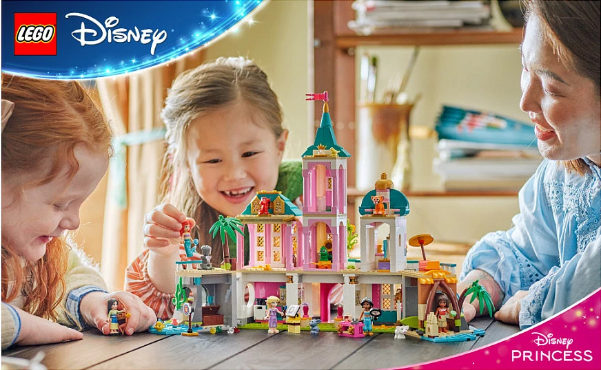 Set ndërtimi LEGO Disney Princess 43267 Princess Castle & Royal Pets, 787 copë, shumëngjyrësh