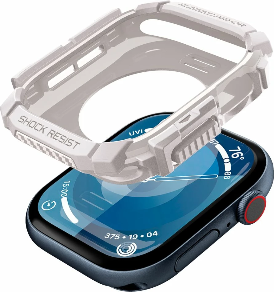 Mbështjellës Spigen Rugged Armor për Apple Watch 10 46mm, Bezhe