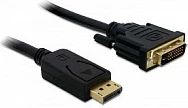 Kabllo DisplayPort në DVI-D DeLOCK 24+1, 1 m, 1080p, e zezë