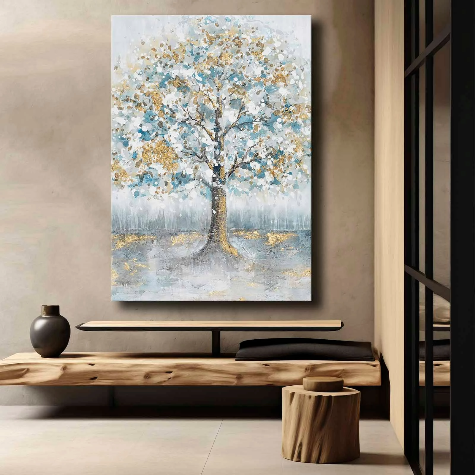 Pikturë dekorative në kanavacë Wallity, shumëngjyrëshe, 70x100cm