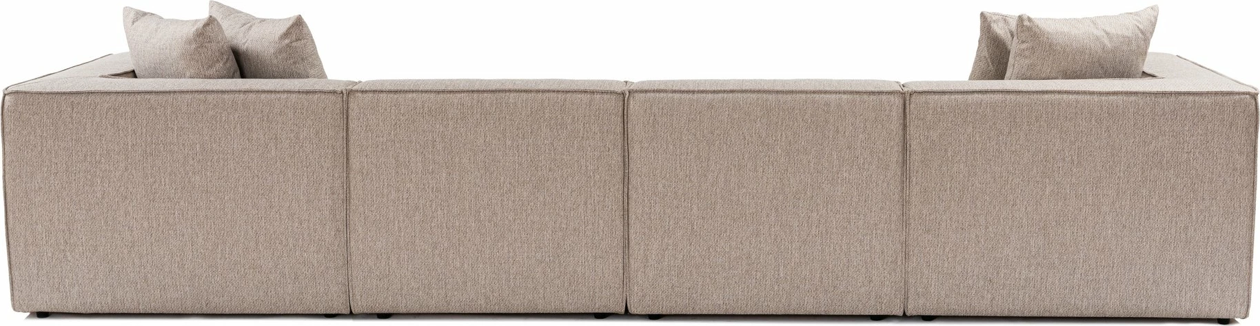 Këndare Sora, ngjyrë bezhë rëre, me pouffe, Atelier del Sofa