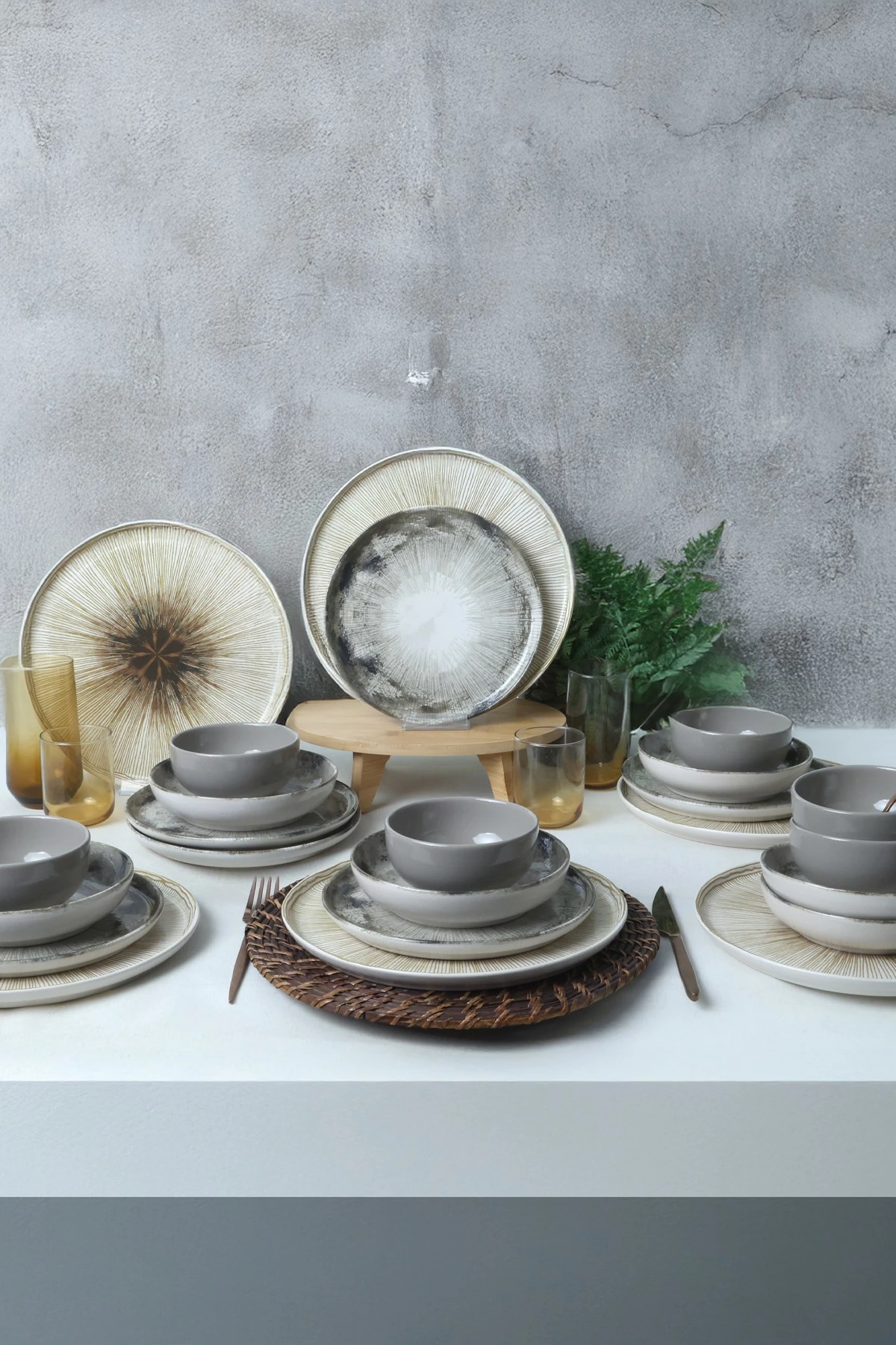 Set enësh për drekë (24 copë), Hermia Concept, X00018726