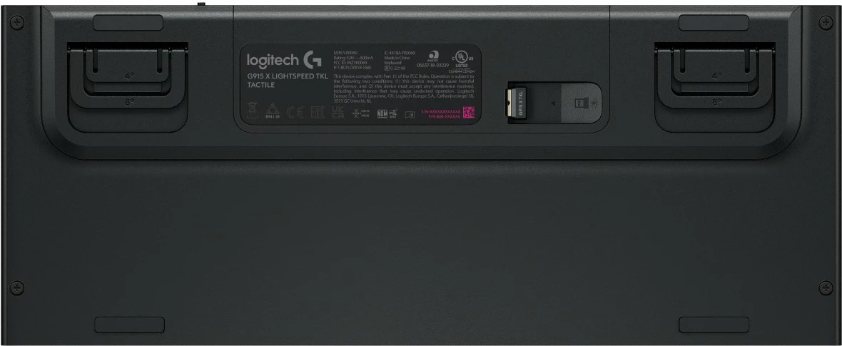 Tastierë gaming Logitech G915 X LIGHTSPEED, mekanike, RGB, e zezë