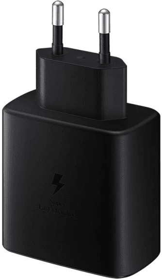 Karikues shtëpie Samsung EP-TA845XBE 45W Super Fast Charge + kabllo USB-C EP-DN975BBE, e zezë (bulk/set)