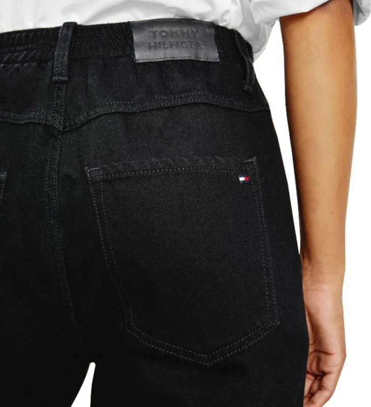 Pantallona jeans për femra Tommy Hilfiger Gramercy, të zeza