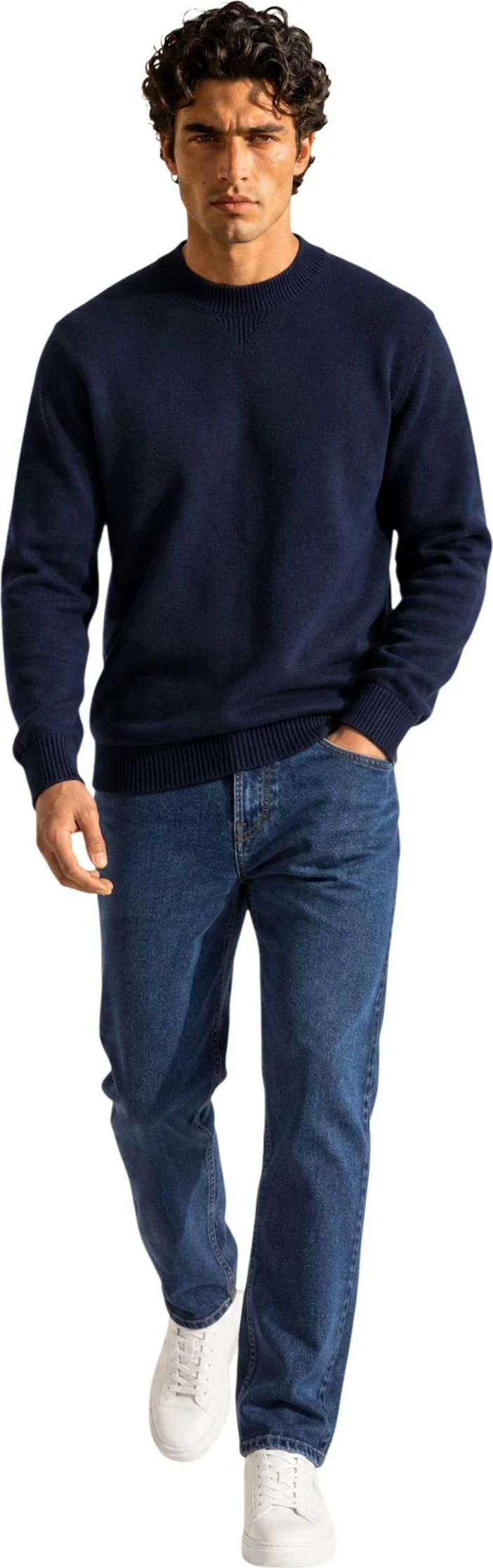 Xhemper për meshkuj Armani Exchange XM001916 AF14008, i kaltër [Madhësia: S]