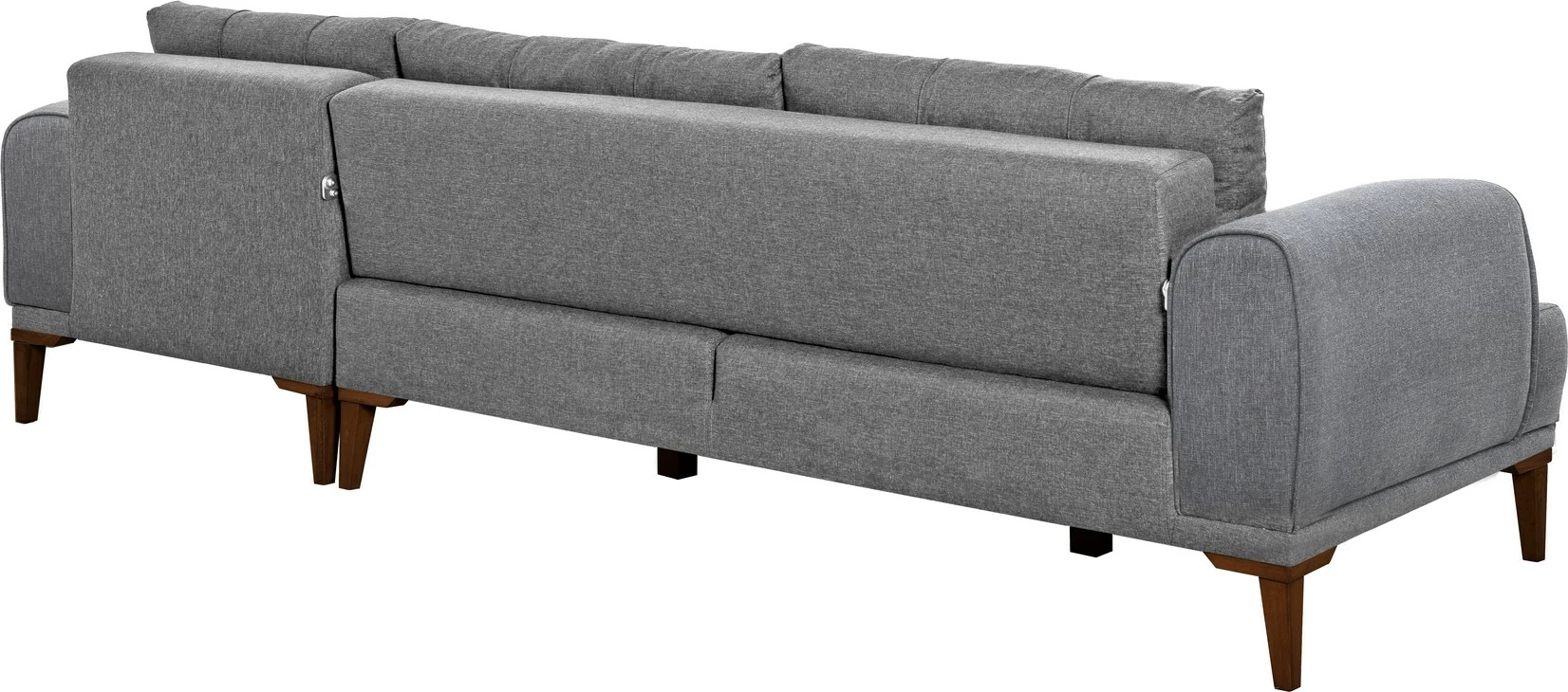 Këndare Atelier del Sofa, Vina Corner, ngjyrë gri dhe arre