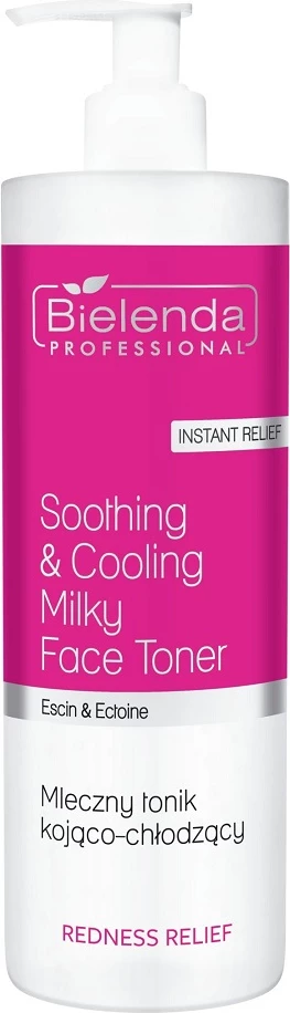 Tonik për fytyrë për femra Bielenda Professional Redness Relief Milky Toner Soothing-Cooling 500ml