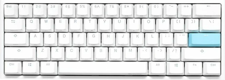 Tastierë mekanike gaming Ducky DKON2061ST, e bardhë