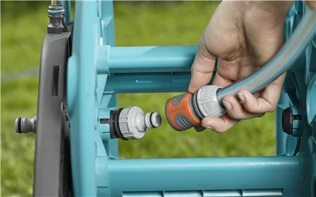 Karrocë për zorrë kopshti Gardena AquaRoll M Easy 18517-20, zorrë 20 m 13 mm, turkez