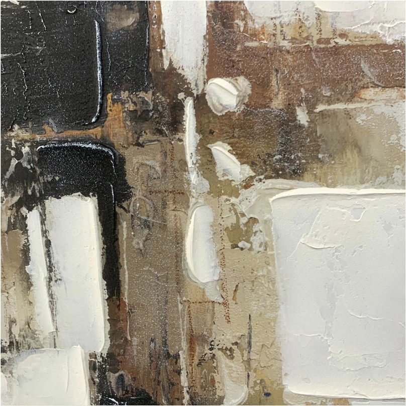 Pikturë dekorative OMBRA II me kornizë, shumëngjyrëshe, 82.6x4.3x82.6cm