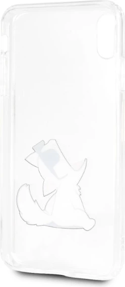 Mbështjellës Karl Lagerfeld Choupette Fun për iPhone XS Max, Transparent