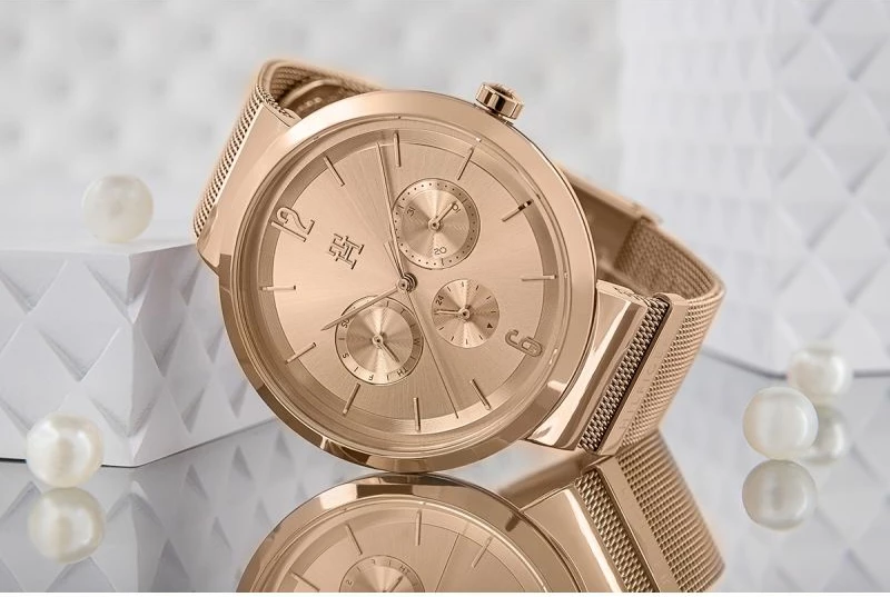 Orë dore për femra Tommy Hilfiger, rozë gold