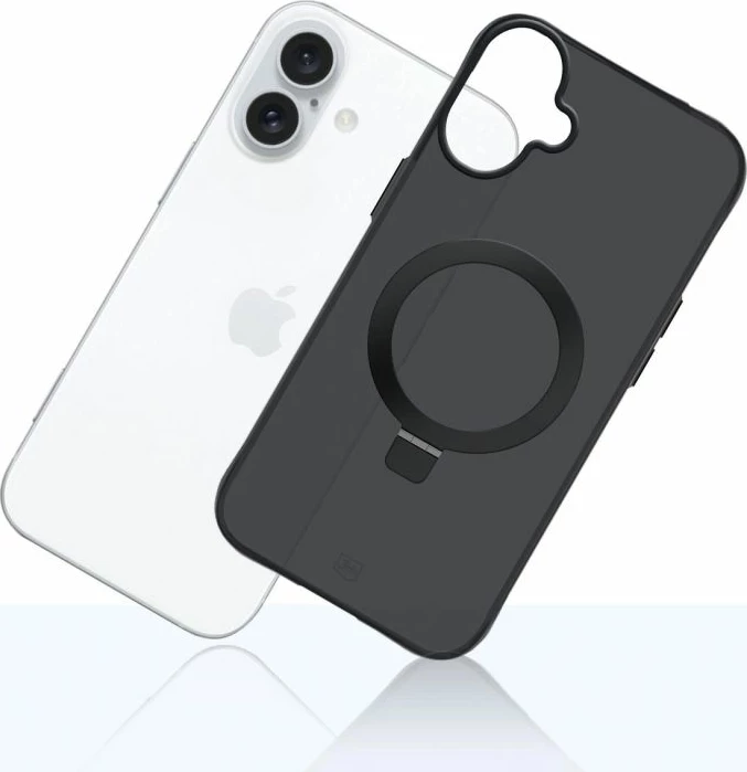 Kapak telefoni 3mk Smoke Case Mag&Stand për iPhone 17, i zi