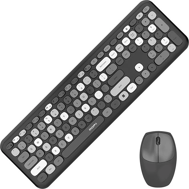 Tastierë dhe maus Mofii 666, wireless, USB, e zezë