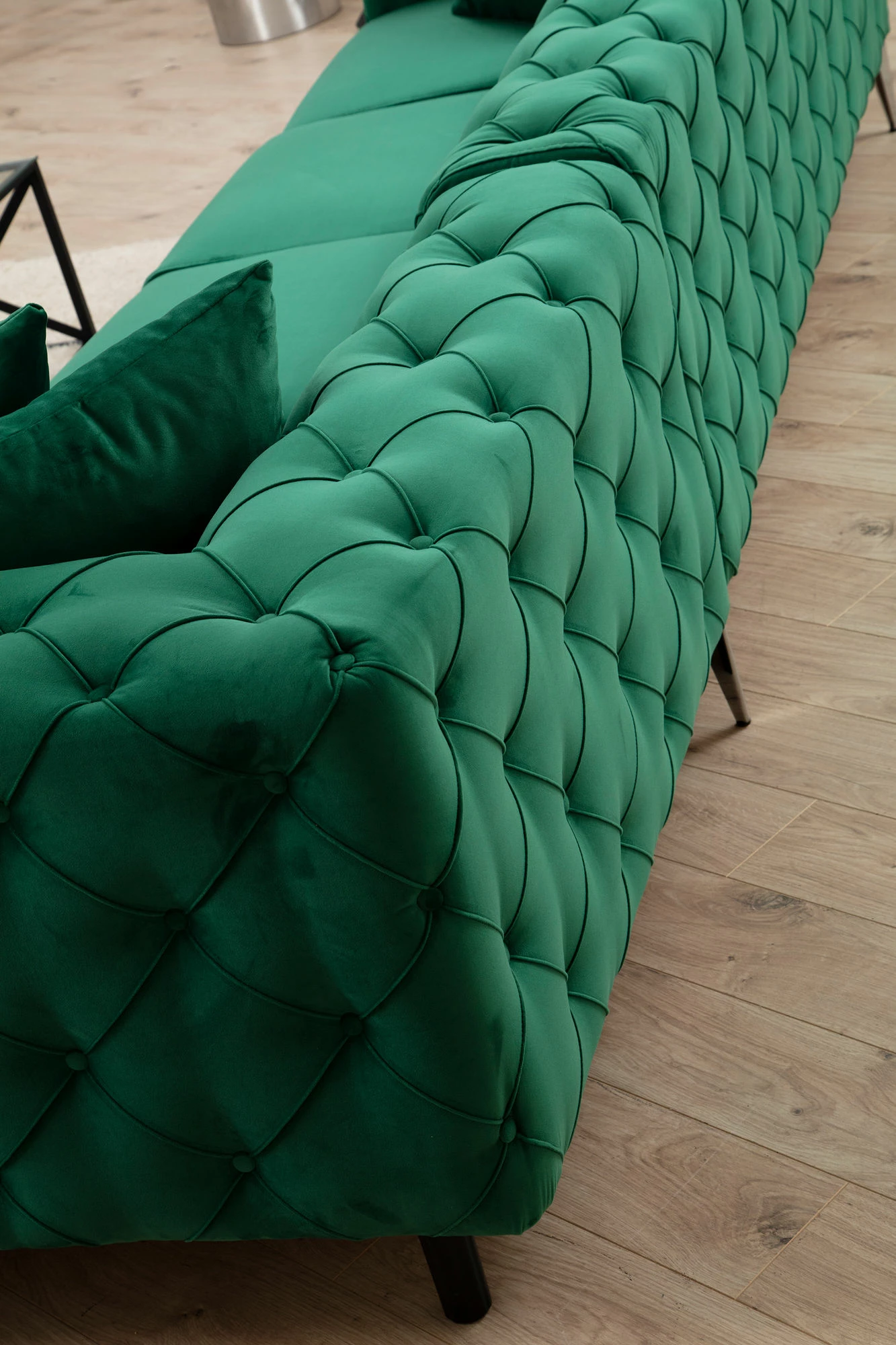 Këndsofa Atelier del Sofa Como, kënd majtas, ngjyrë e gjelbër
