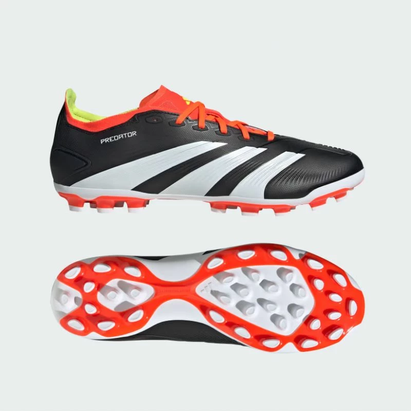 Atlete për meshkuj adidas Predator League, të bardha me të zeza dhe të kuqe
