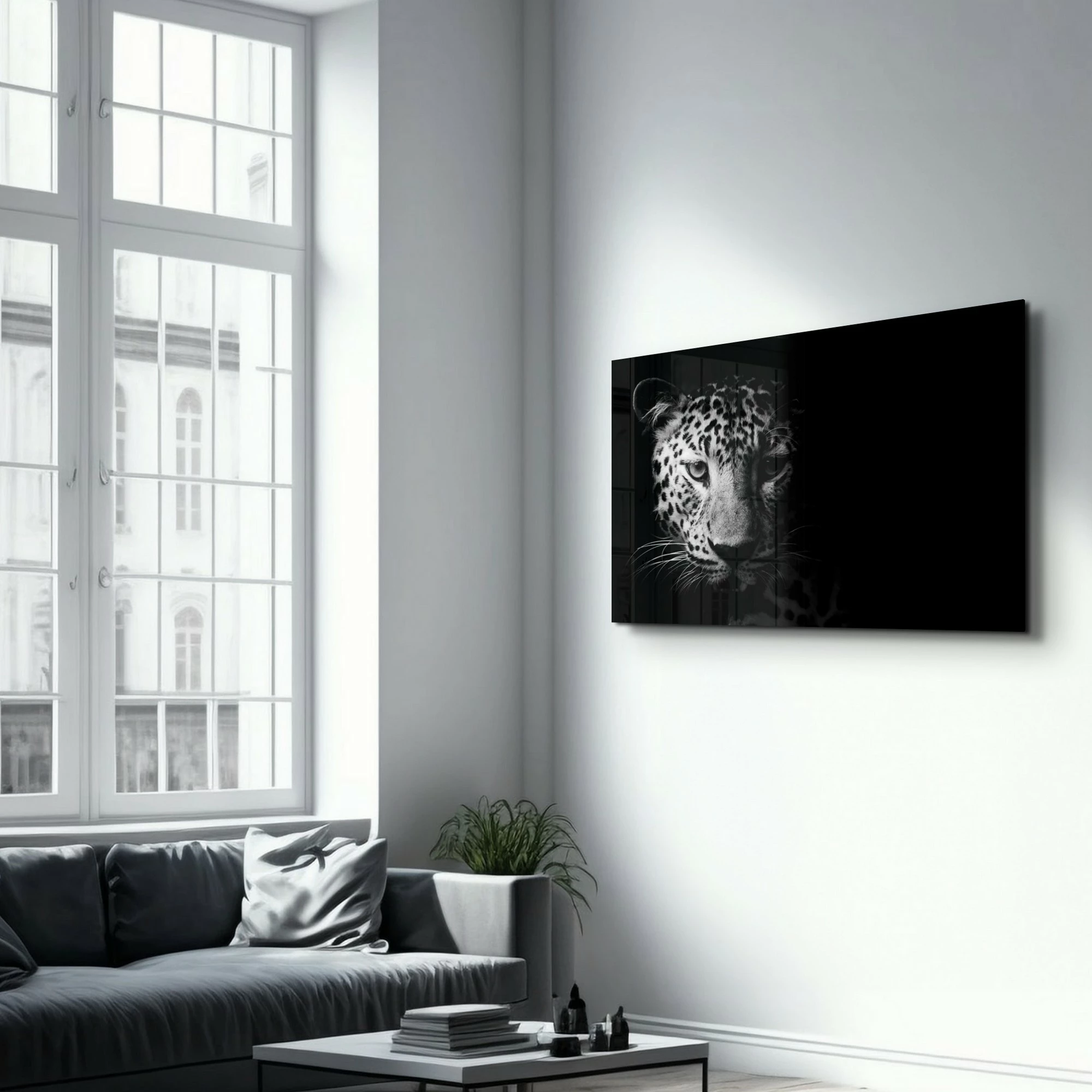 Pikturë dekorative prej xhami të temperuar, Wallity, OGLS-1046, 46x72cm