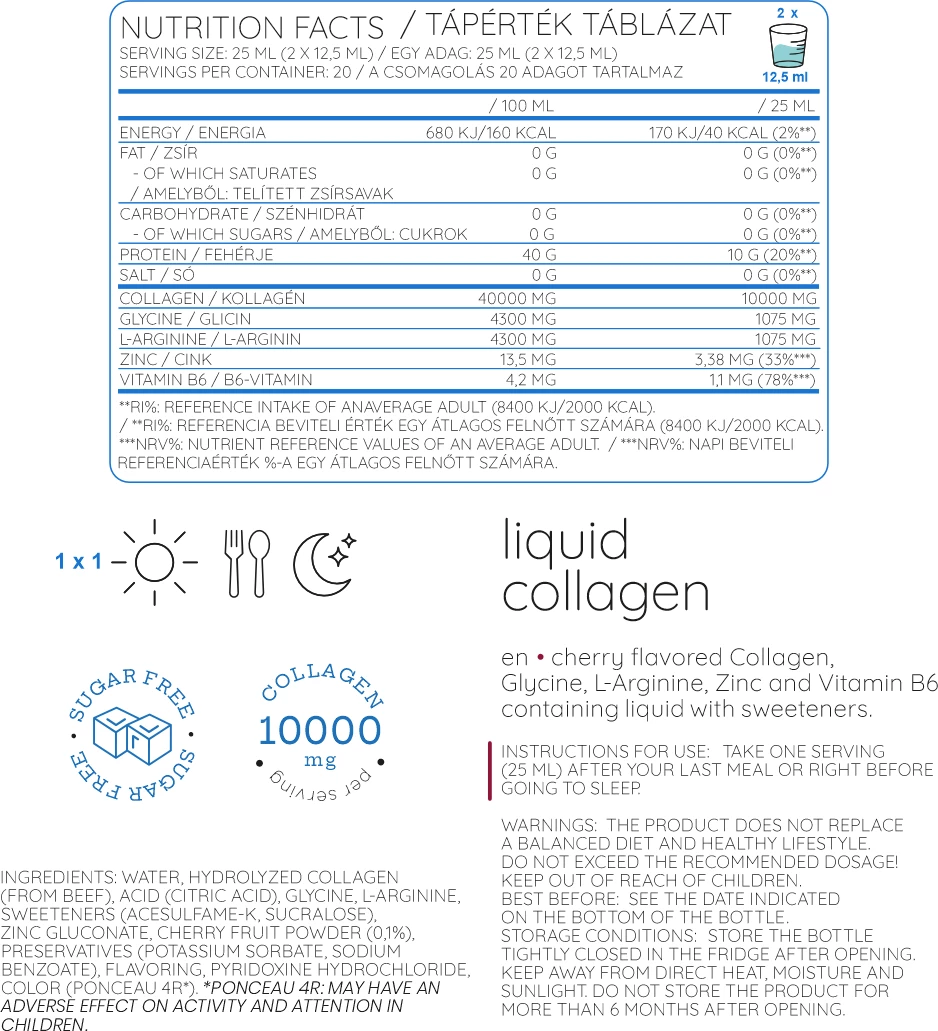 Collagen Liquid Sugar-free 500ml