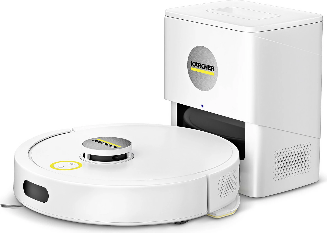 Fshesë robotike Kärcher RVC 3 Comfort, LiDAR, Wi‑Fi, mopim i lagësht, 2600 mAh, e bardhë