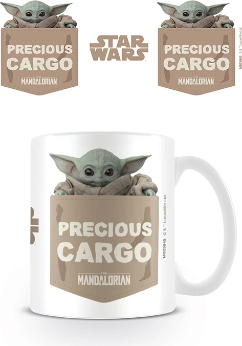 Mug Pyramid Star Wars The Mandalorian "Precious Cargo" 315 ml, e bardhë