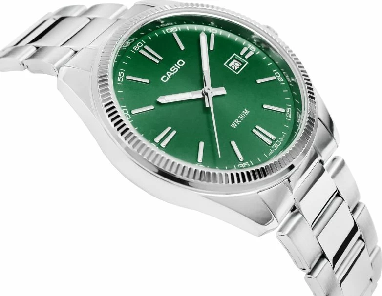 Orë dore për meshkuj CASIO MTP-1302PD-3AVEF, argjendtë, me kuti