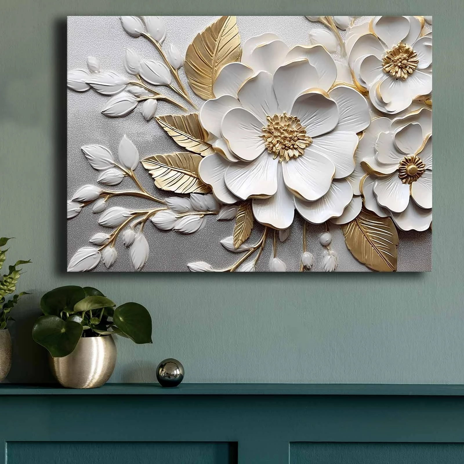 Pikturë dekorative në kanavacë, Wallity, 70100GSC-028, shumëngjyrëshe, 70x100cm