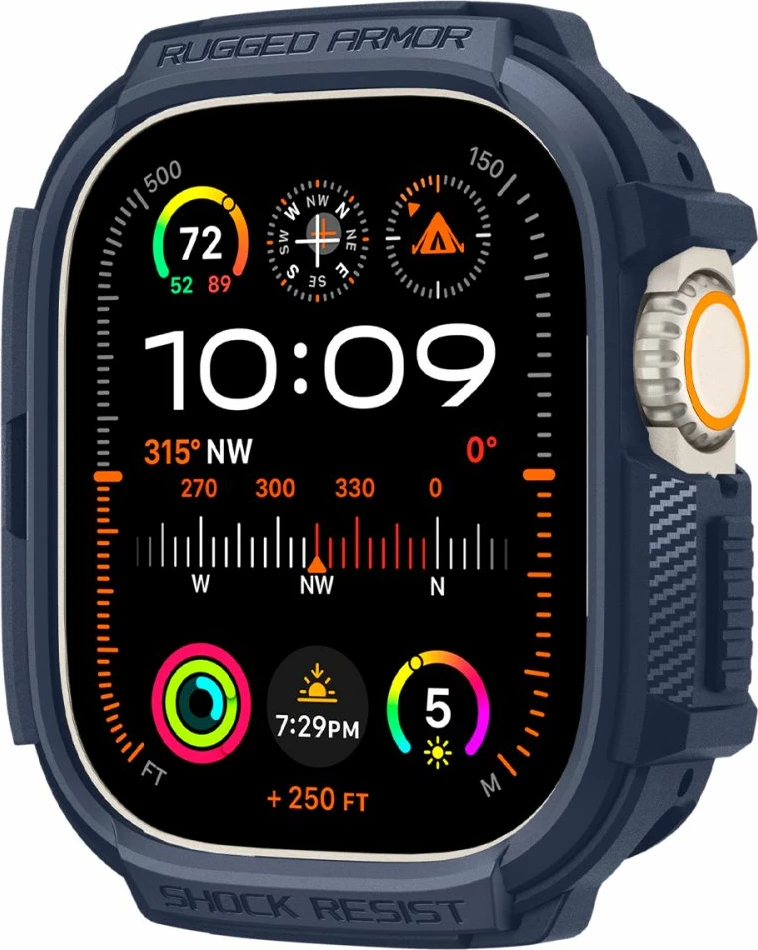 Mbështjellës Spigen Rugged Armor për Apple Watch Ultra 49mm, Navy Blue