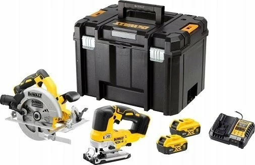 Set veglash elektrike Dewalt DCK2012P2T-QW 18V XR, 6 copë, 2x 5Ah, me karikues, me valixhe