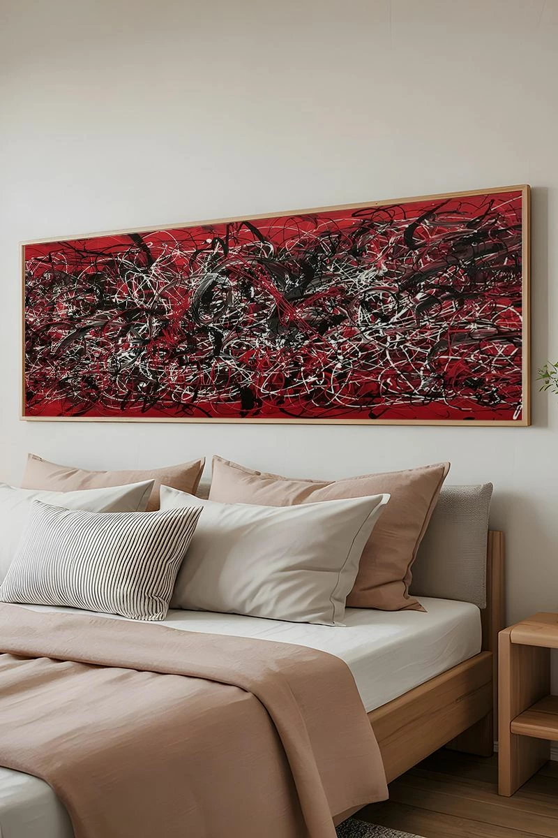 Pikturë dekorative me kornizë, Wallity, Artsmdfyty10-3370, shumëngjyrëshe, 33x70cm