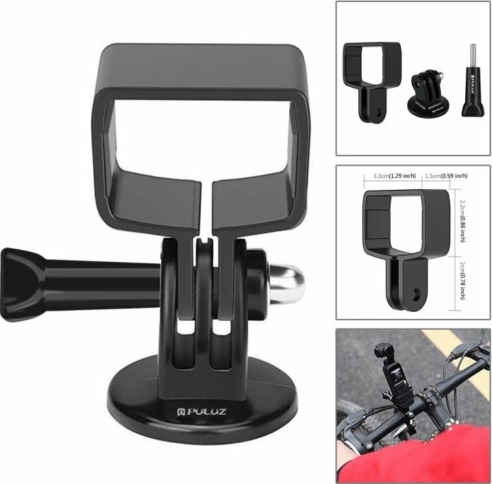 Set aksesorësh Puluz Ultimate Combo 43 në 1 për DJI Osmo Pocket, i zi